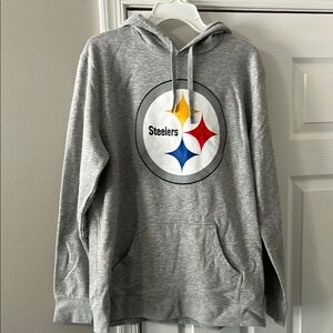 Gray Steelers Hoodie with Logo